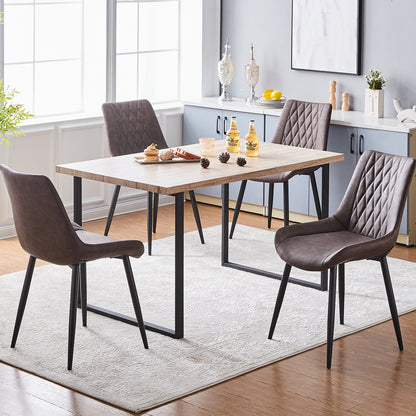 Kair Esszimmerstühle aus Kunstleder[2er-Set]