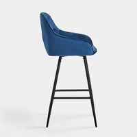 Garvies Velvet Tufted Kitchen Bar Stools | CLIPOP