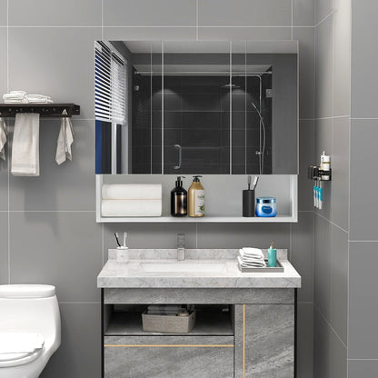 Colin Spiegelschrank Bad [3 Türen, 1 Regal]