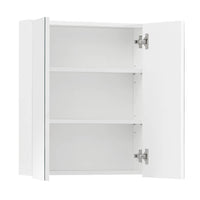 White Wall Mirror Cabinet Bathroom 2 Door | CLIPOP